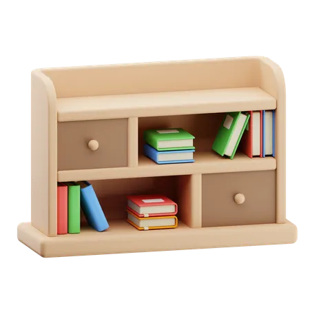 Bookshelf  3D Icon