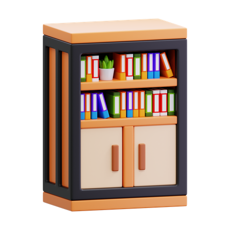 Bookshelf  3D Icon