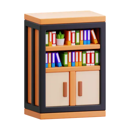 Bookshelf  3D Icon