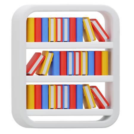 Bookshelf  3D Icon