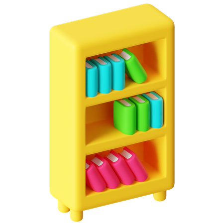 Bookshelf  3D Icon