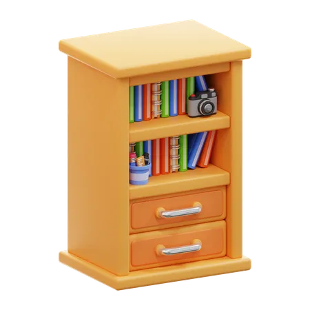 Bookshelf  3D Icon