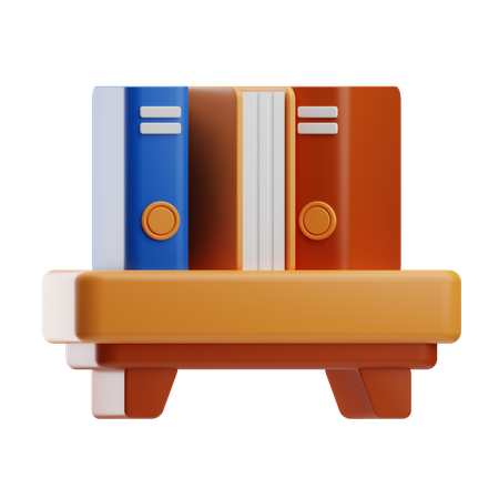 Bookshelf  3D Icon