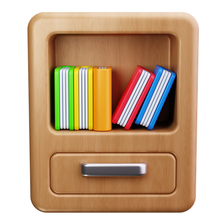 Bookshelf  3D Icon