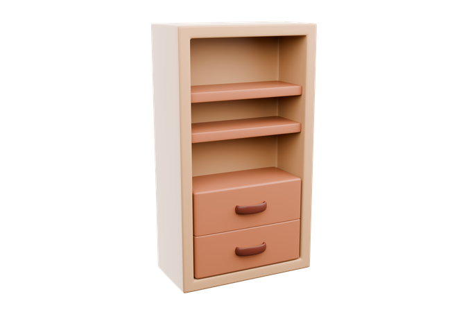 Bookshelf  3D Icon