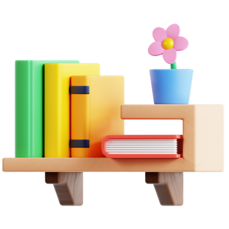 Bookshelf  3D Icon