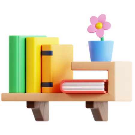 Bookshelf  3D Icon