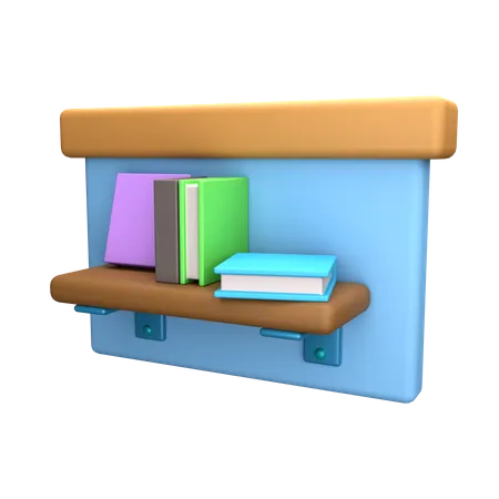 Bookshelf  3D Icon