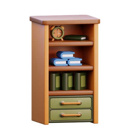 Bookshelf  3D Icon