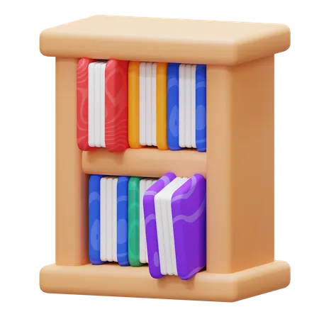 Bookshelf  3D Icon