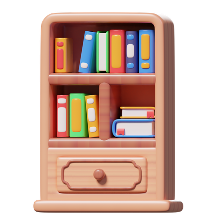 Bookshelf  3D Icon