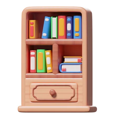Bookshelf  3D Icon