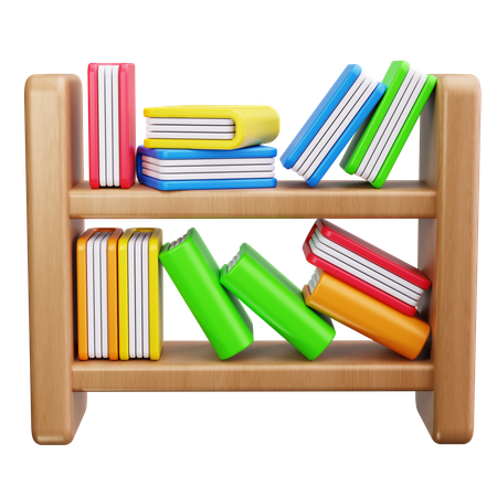 Bookshelf  3D Icon