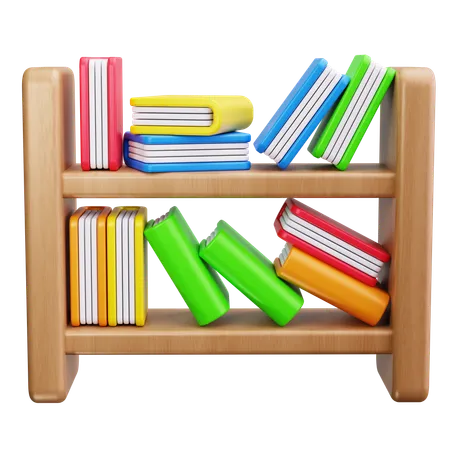 Bookshelf  3D Icon