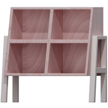 Bookshelf  3D Icon