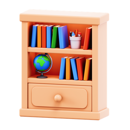 Bookshelf  3D Icon