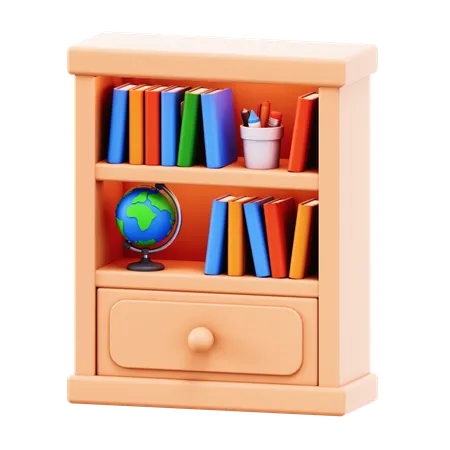 Bookshelf  3D Icon