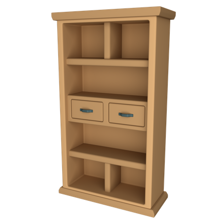 Bookshelf  3D Icon