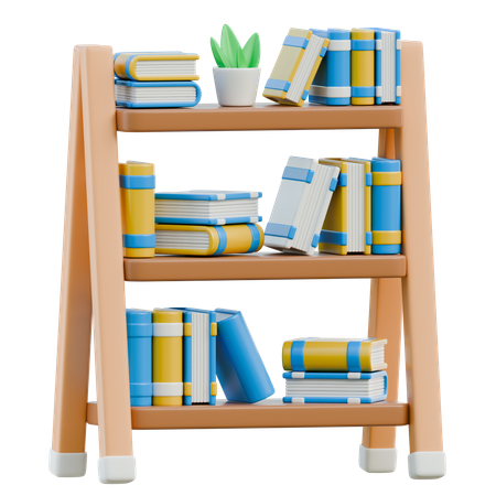 Bookshelf  3D Icon