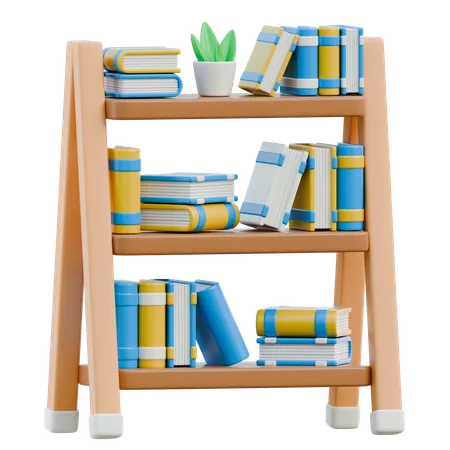 Bookshelf  3D Icon