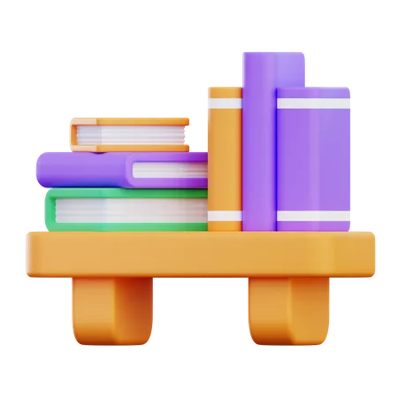 Bookshelf  3D Icon