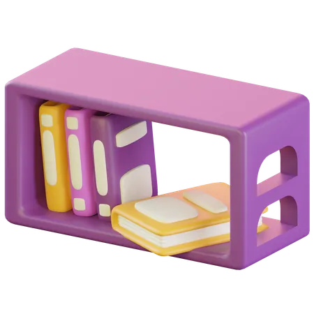 Bookshelf  3D Icon