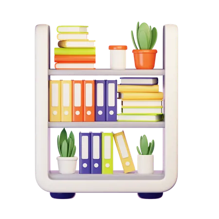 Bookshelf  3D Icon