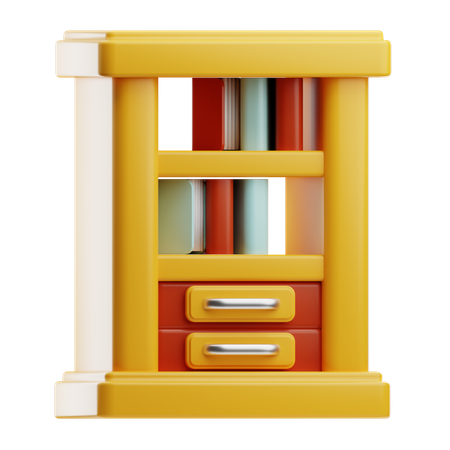 Bookshelf  3D Icon