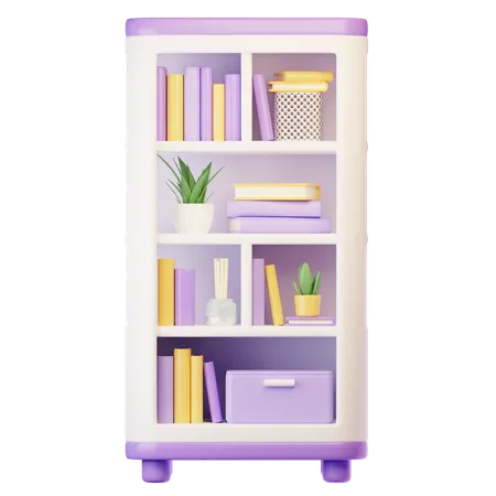 Bookshelf  3D Icon