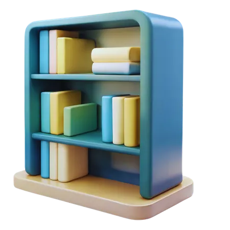 Bookshelf  3D Icon