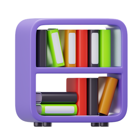 Bookshelf  3D Icon