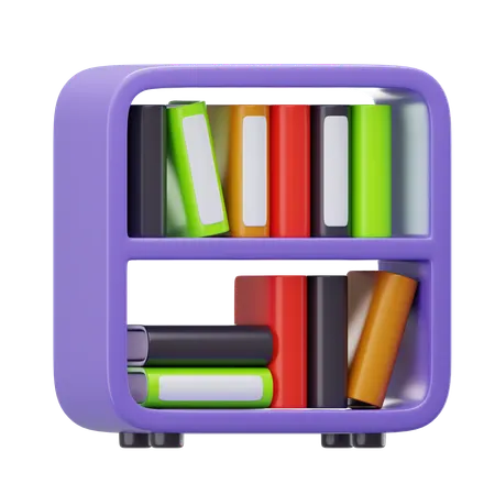 Bookshelf  3D Icon