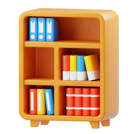 Bookshelf  3D Icon