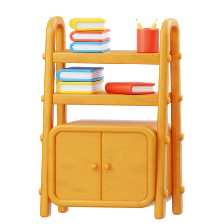 Bookshelf  3D Icon