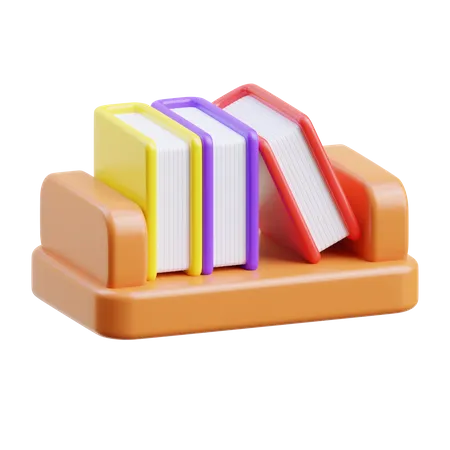 Bookshelf  3D Icon