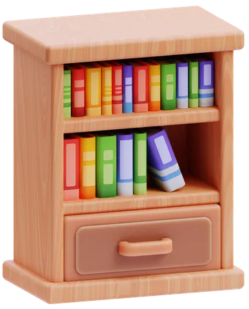 Bookshelf  3D Icon