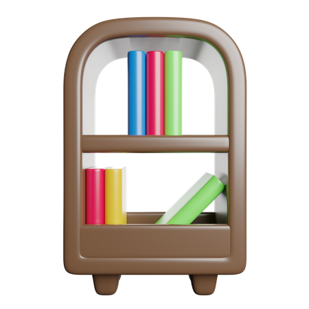 Bookshelf  3D Icon