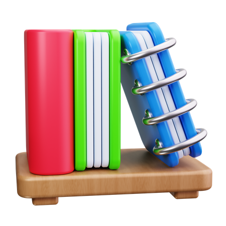 Bookshelf  3D Icon