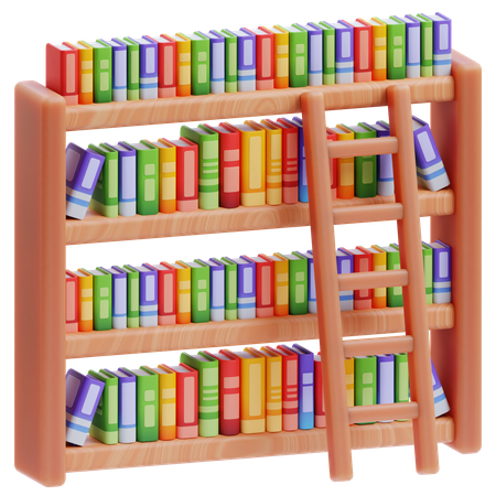 Bookshelf  3D Icon