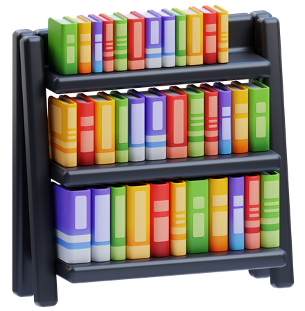Bookshelf  3D Icon
