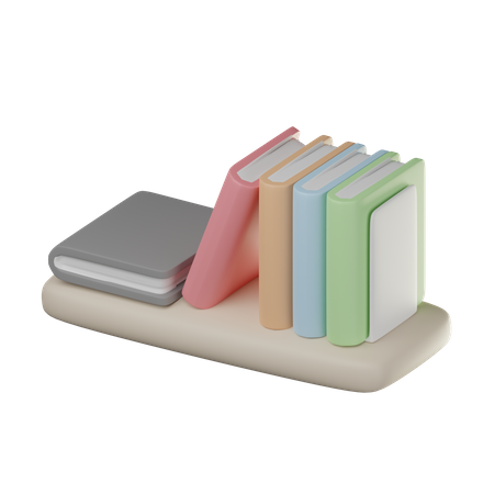 Bookshelf 3D Icon