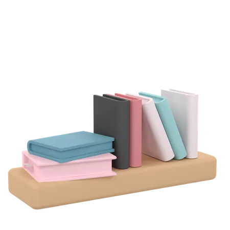 3 D Bookshelf For Home Furnishings 3D Icon