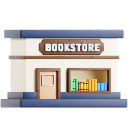 Bookstore 3 D Icon 3D Icon