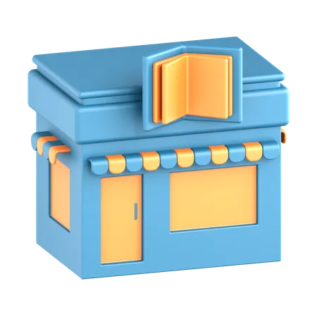 Bookstore  3D Icon