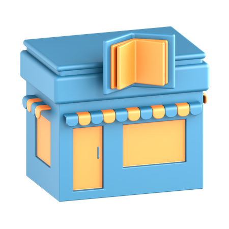 Bookstore  3D Icon