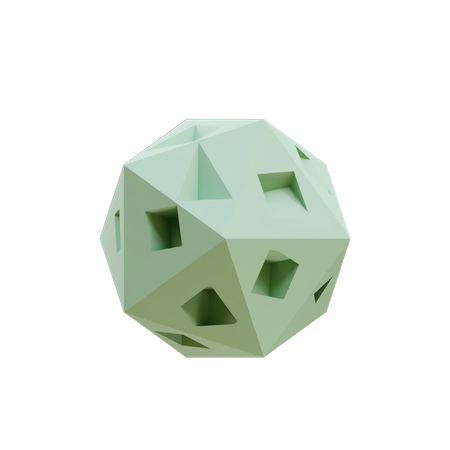 Boolean Octagon  3D Icon