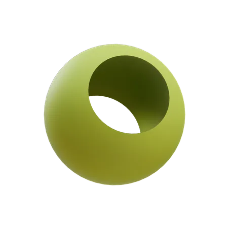 Boolean Sphere 3D Icon