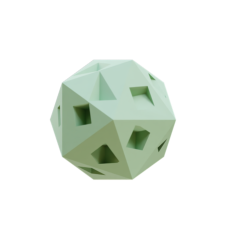Octógono booleano  3D Icon