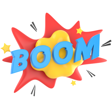 BOOM  3D Sticker