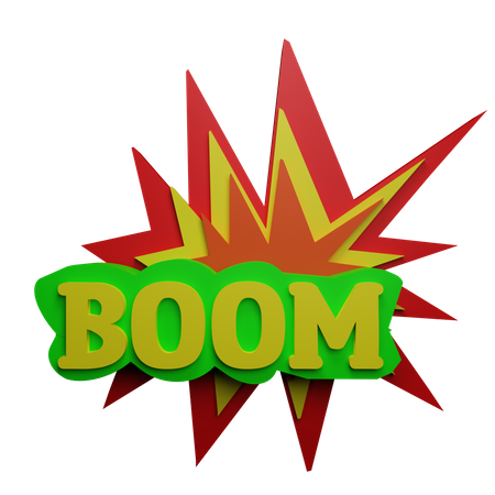 Boom  3D Sticker